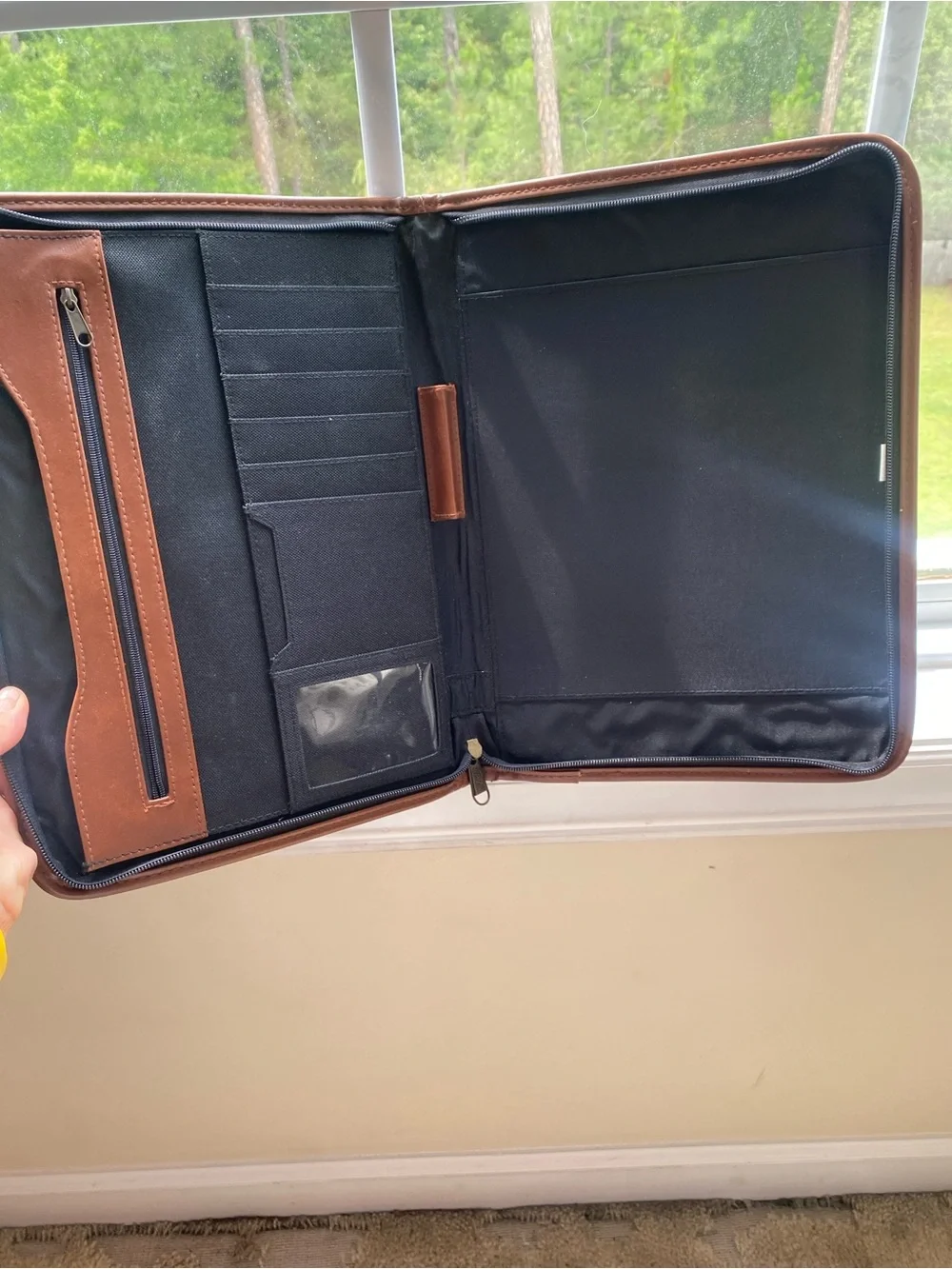 Black and Brown organizer portfolio Bag